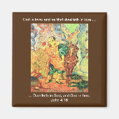 神は愛である – 磁石 (正面)