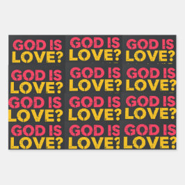 神は愛である：穏やかな思い出 ラッピングペーパーシート