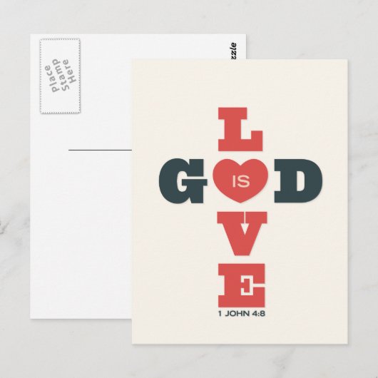 神は愛です ポストカード (正面/裏面)