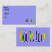 神は愛です 名刺 (正面/裏面)