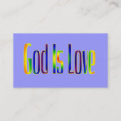 神は愛です 名刺 (裏面)
