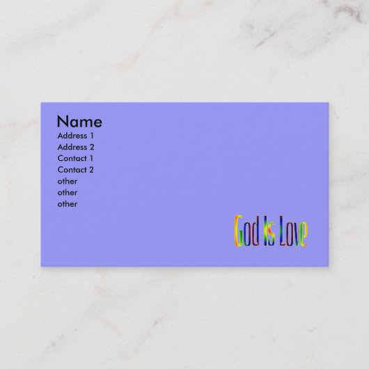 神は愛です 名刺 (正面)