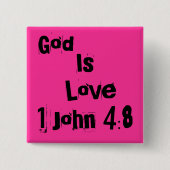 神は愛です 缶バッジ (正面)