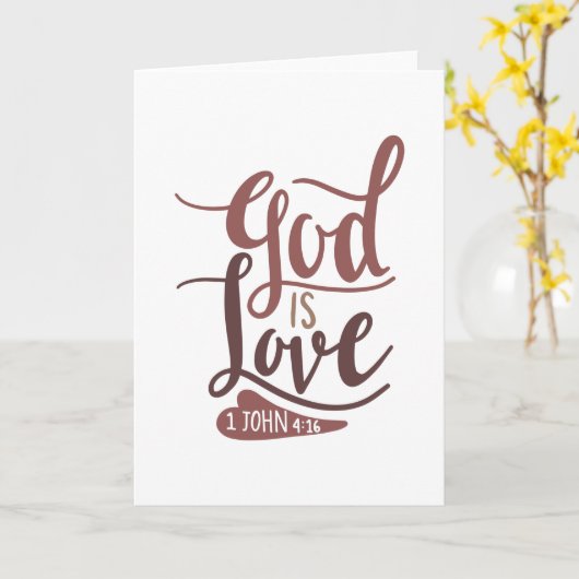 神は愛なり カード (黄色い花)