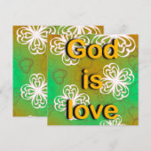 神は愛なり サンキューカード (正面/裏面)