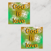 神は愛なり スクエア名刺 (正面/裏面)