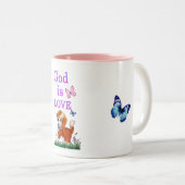 神は愛なり ツートーンマグカップ (正面右)