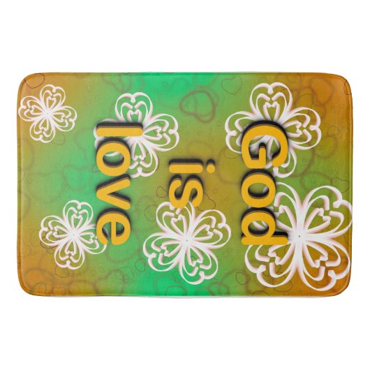 神は愛なり バスマット (正面)