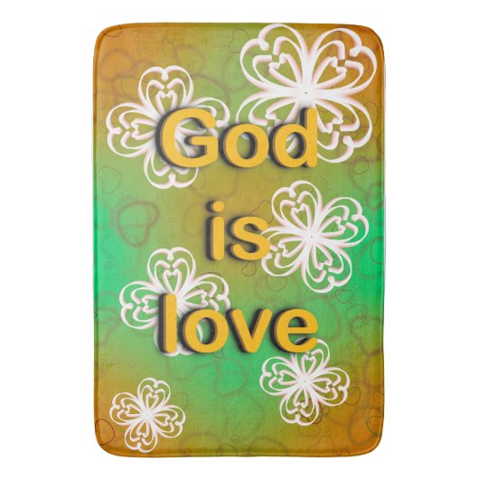 神は愛なり バスマット (正面縦)