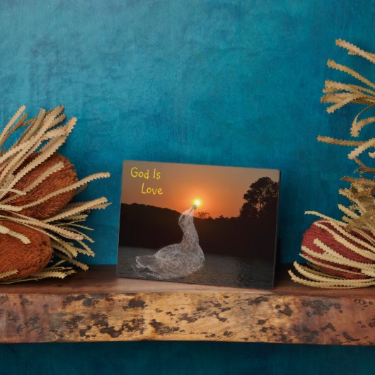 神は愛なり フォトプラーク (側面)
