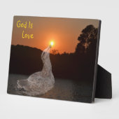 神は愛なり フォトプラーク (側面)