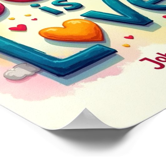 神は愛なり ポスター (角)