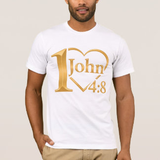神は愛なり – ヨハネの第一の手紙 4:8 キリスト教Tシャツ Tシャツ