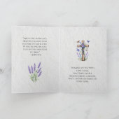 神は愛なり - 個人的なキリスト教 カード (内部)