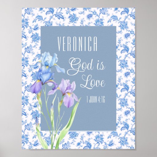 神は愛なり - 個人的なキリスト教 ポスター (正面)