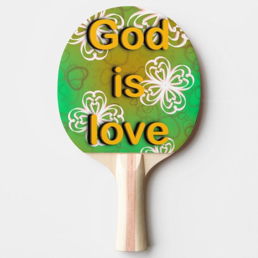 神は愛なり 卓球ラケット (正面)