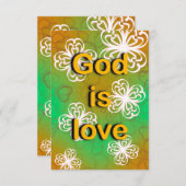 神は愛なり 招待状 (正面/裏面)