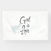 神は愛なり 横断幕 (横)