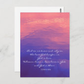 神は愛なり | 自然フォトクリスチャンカスタム文字 ポストカード (正面/裏面)