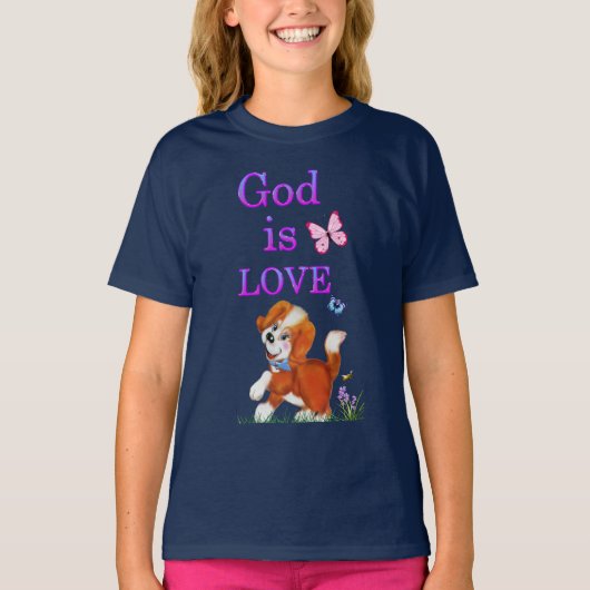 神は愛なり Tシャツ (正面)
