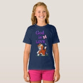 神は愛なり Tシャツ (正面フル)