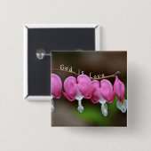 神は愛のハート 缶バッジ (正面&裏面)