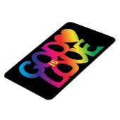 神は愛のプレミアムフレキシマグネット マグネット (左側)