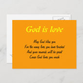 神は愛のポストカード ポストカード (正面/裏面)