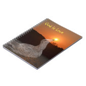 神は愛の夕日 ノートブック (左側)