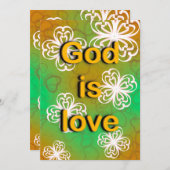 神は愛の本である 招待状 (正面/裏面)