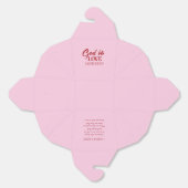 神は愛の聖書聖句キリスト教の信仰ピンク フェイバーボックス (見開き)