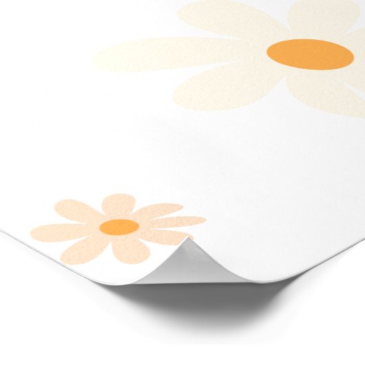 神は愛ひまわりカラフルのバイブル引用文 ポスター (角)