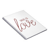 神は愛キリスト教モダン祈りの言葉誌 ノートブック (右側)