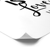 神は愛バイブル聖句キリスト教聖なる書物、 経典プリント ポスター (角)