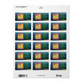 神は愛感動的であると伝える ラベル (フルシート)