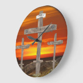 神は愛 ラージ壁時計 (傾斜)