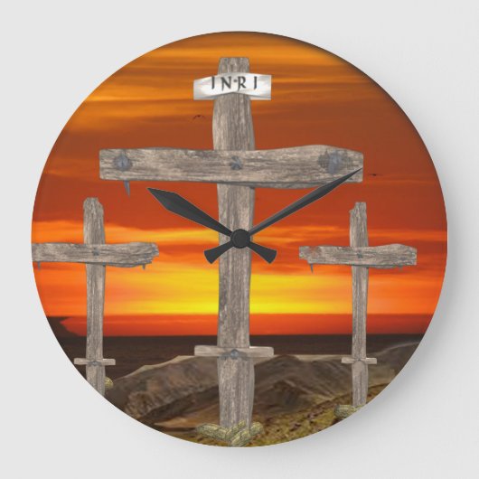 神は愛 ラージ壁時計 (正面)