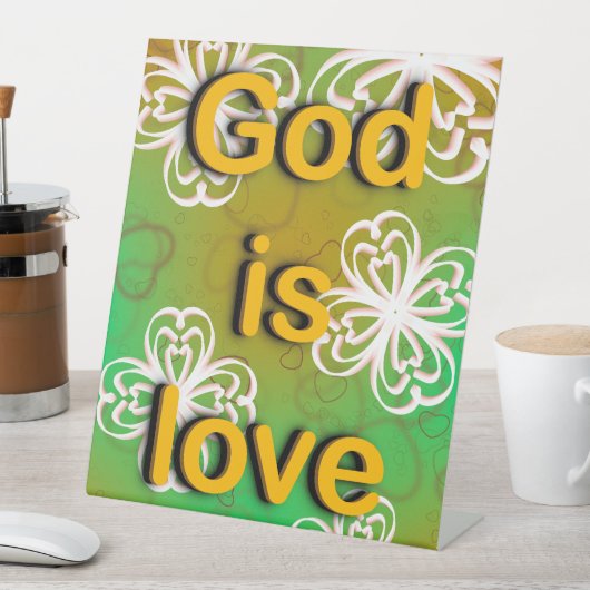 神は愛 台座サイン (インサイチュ)