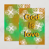 神は愛 招待状 (正面/裏面)