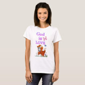 神は愛 Tシャツ (正面フル)