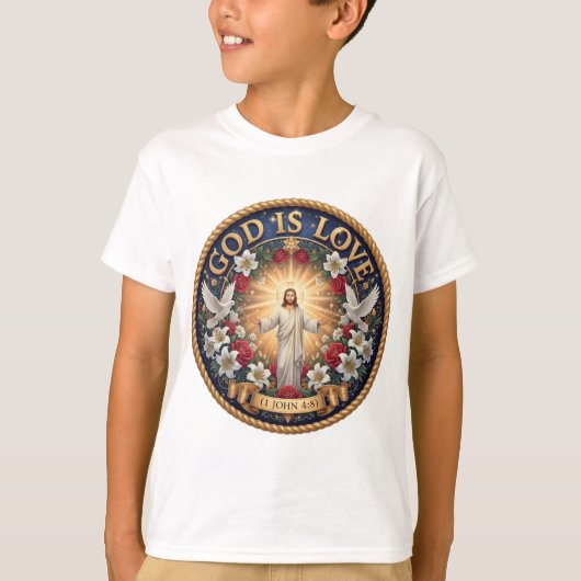 神は愛 Tシャツ (正面)