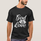 神は愛 Tシャツ (正面)