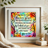 神は感動的お前のユニーク一人を必要としていた ポスター