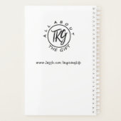 神は感動的彼女の名前の中にピンクの地図 プランナー手帳 (裏面)