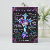 神は感謝の気持ちを私に選与えんだ誕生 – ママ サンキューカード (スタンド正面)