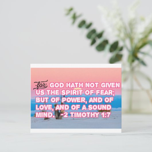 神は我々に恐与え怖の精神を持たない シーズンポストカード (スタンド正面)