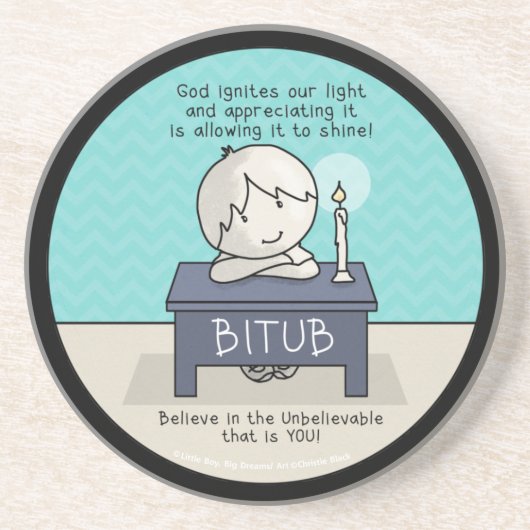 神は我々の光に火を付ける コースター (正面)