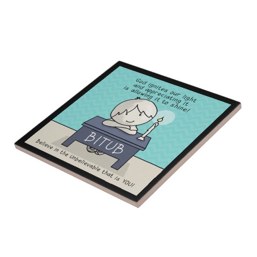 神は我々の光に火を付ける タイル (側面)