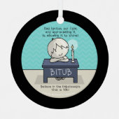 神は我々の光に火を付ける メタルオーナメント (正面)