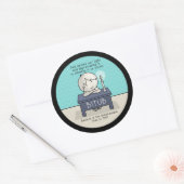 神は我々の光に火を付ける ラウンドシール (封筒)